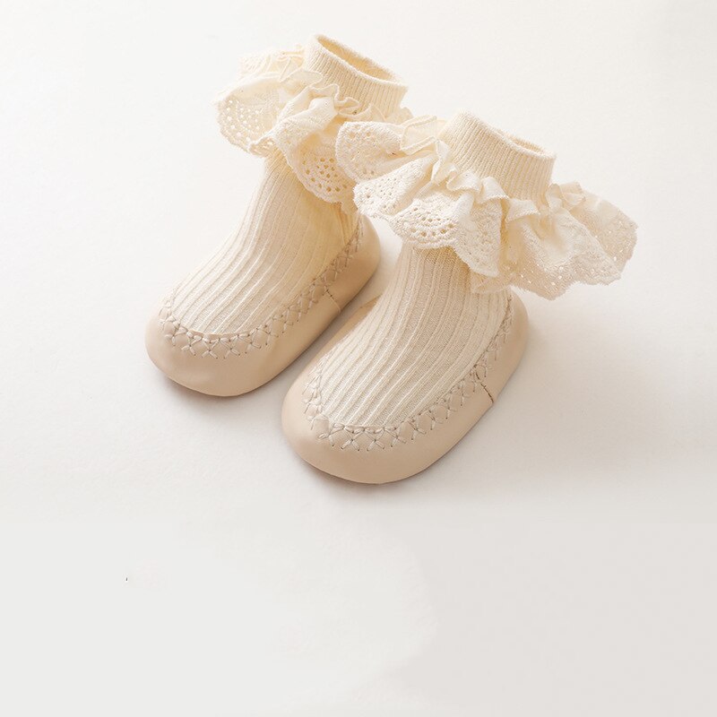 New Princess Baby Girl Socks with Lace and Ruffles