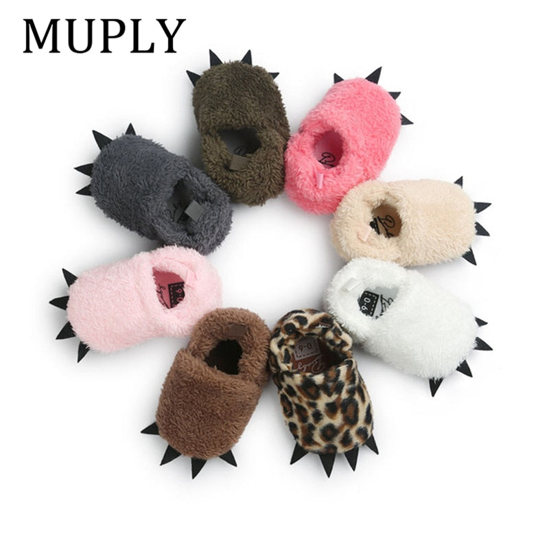 First Walker Animal Paw Slippers 0-18mos