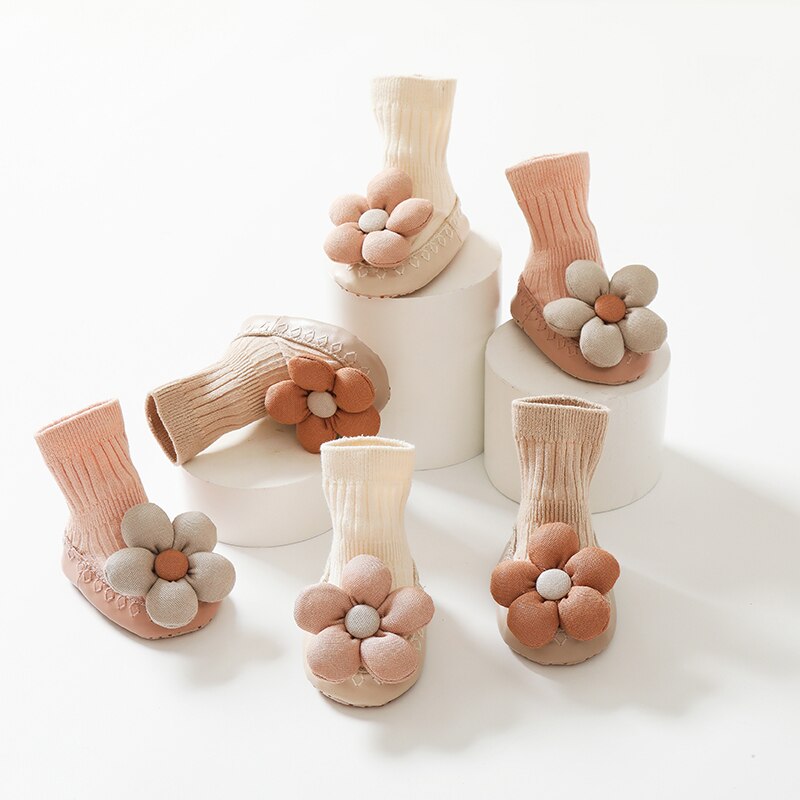 Non Slip Puffy Bow Socks