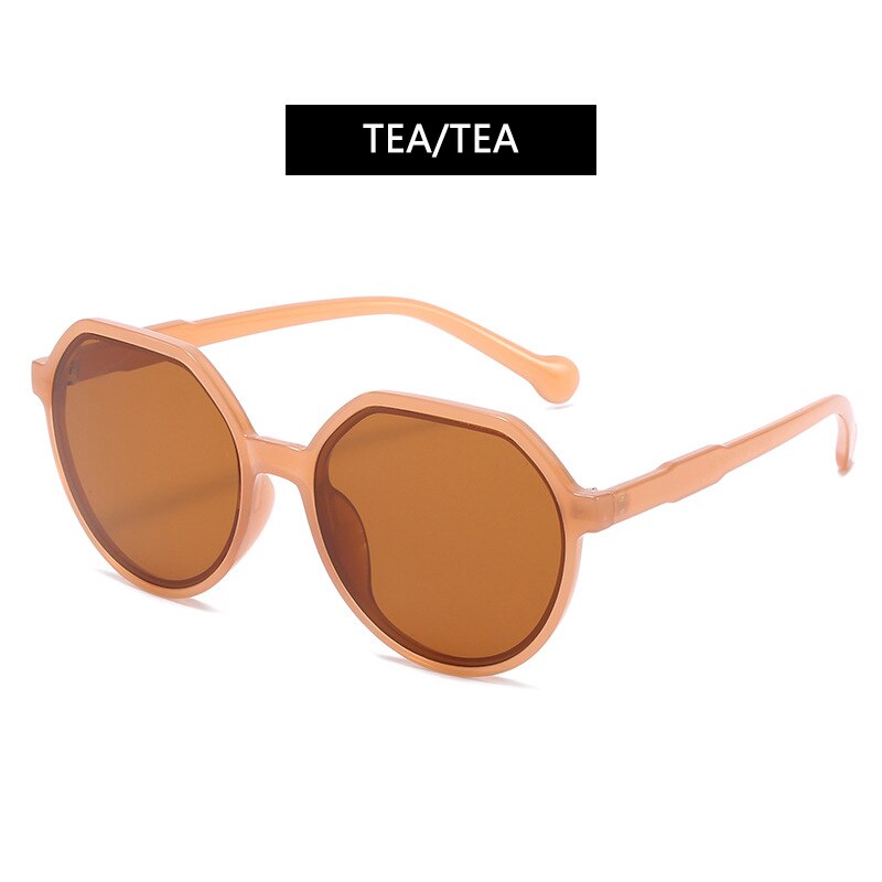 Women's Square Top Round Sunglasses