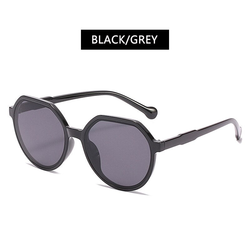 Women's Square Top Round Sunglasses