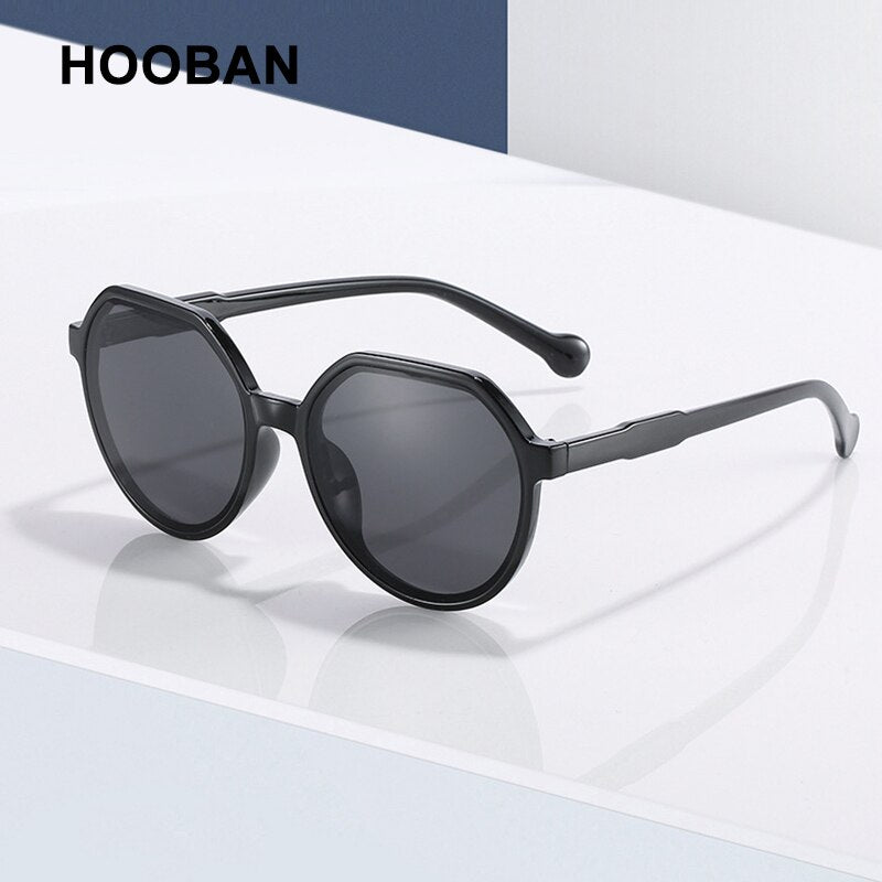 Women's Square Top Round Sunglasses