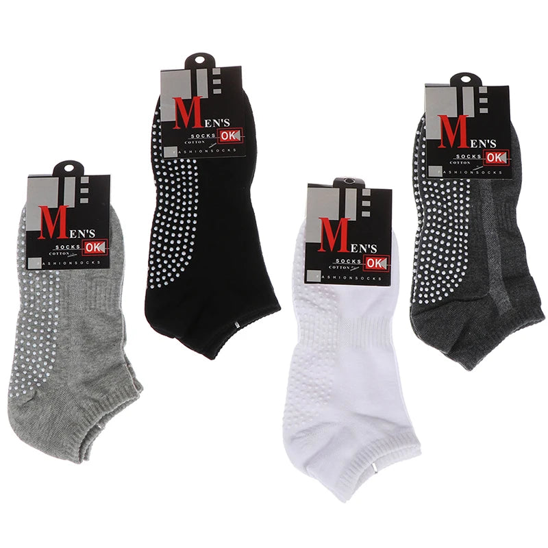 Men's Cotton Sport Non-slip Grip Socks