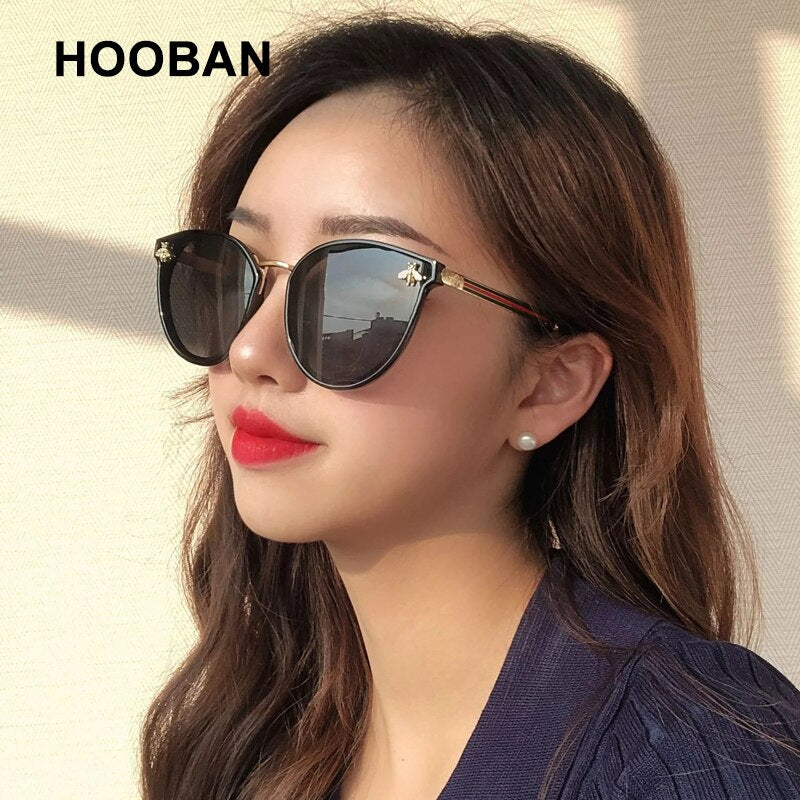 HOOBAN Luxury Cat Eye Sunglasses for Women