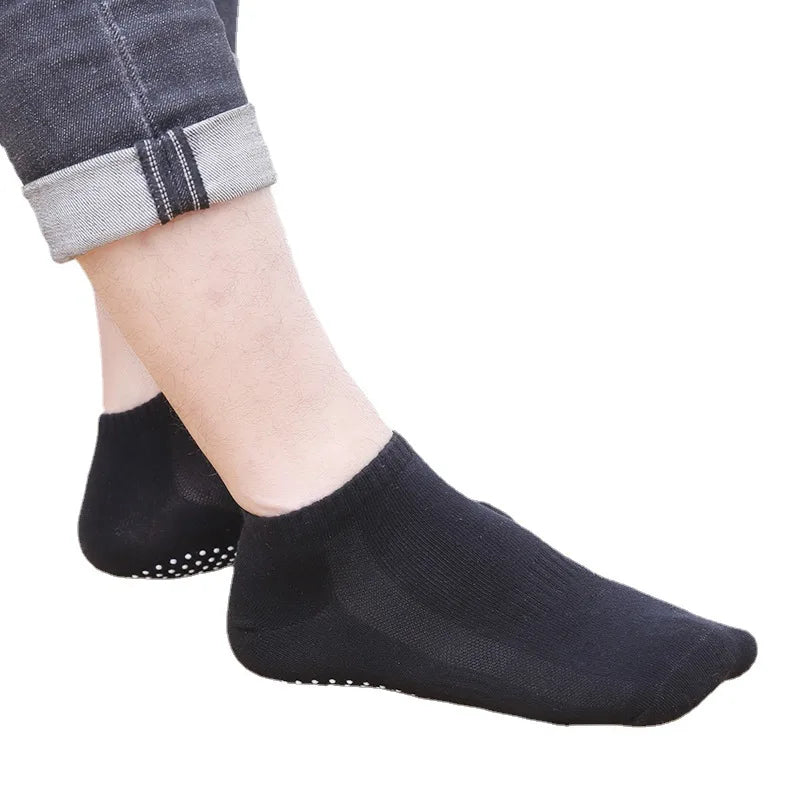 Men's Cotton Non-slip Grip Socks