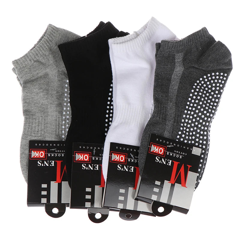 Men's Cotton Non-slip Grip Socks