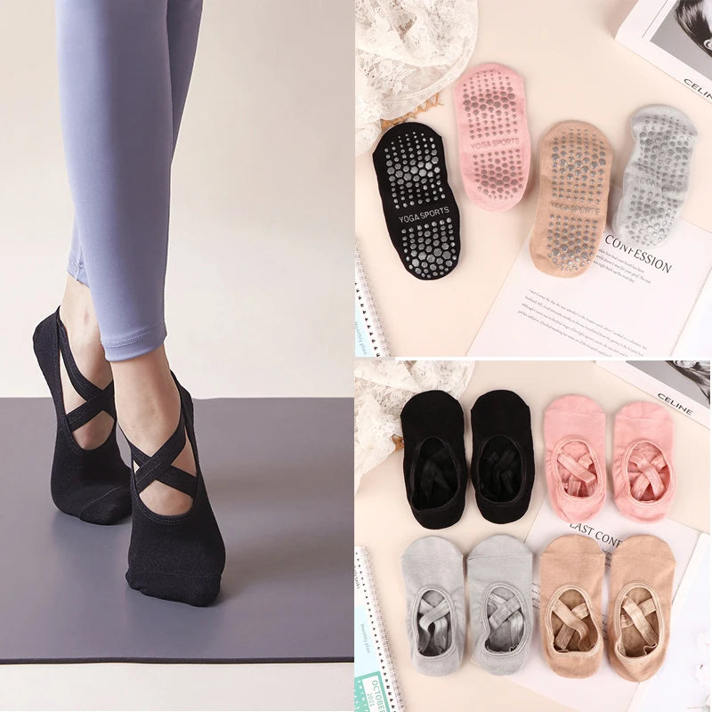 Ballet Style Grip Socks For Women