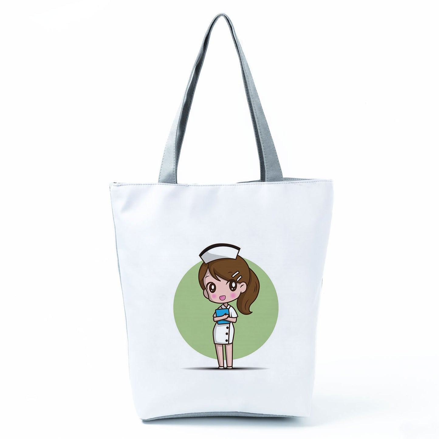 Reusable Cartoon Nurse' Tote