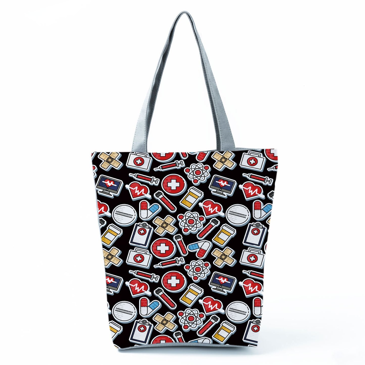 Reusable Cartoon Nurse' Tote