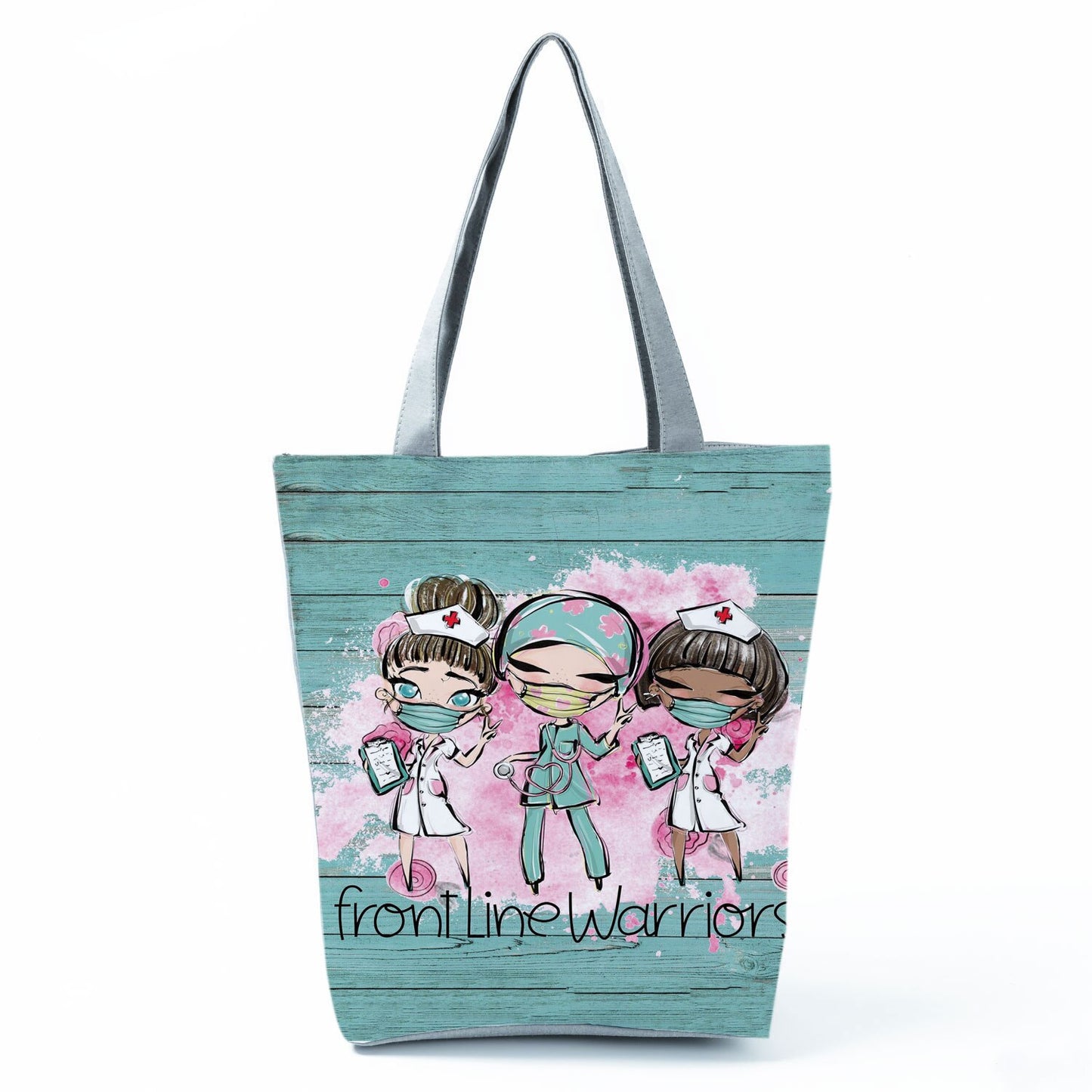 Reusable Cartoon Nurse' Tote