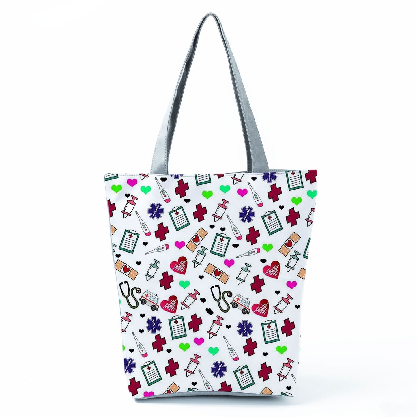 Reusable Cartoon Nurse' Tote