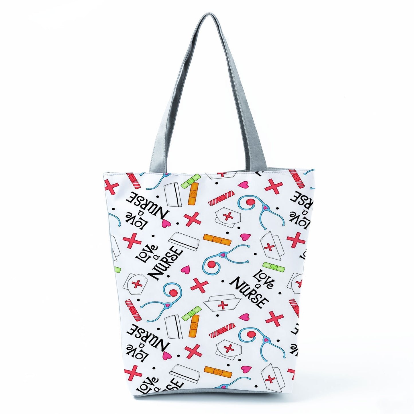 Reusable Cartoon Nurse' Tote