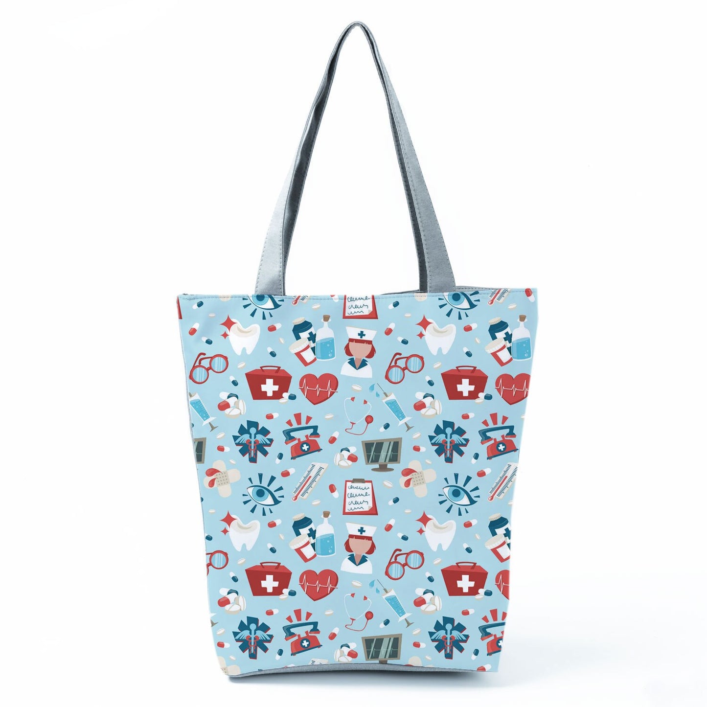 Reusable Cartoon Nurse' Tote