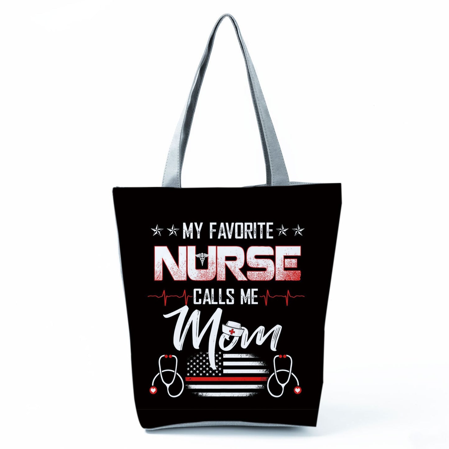 Reusable Cartoon Nurse' Tote