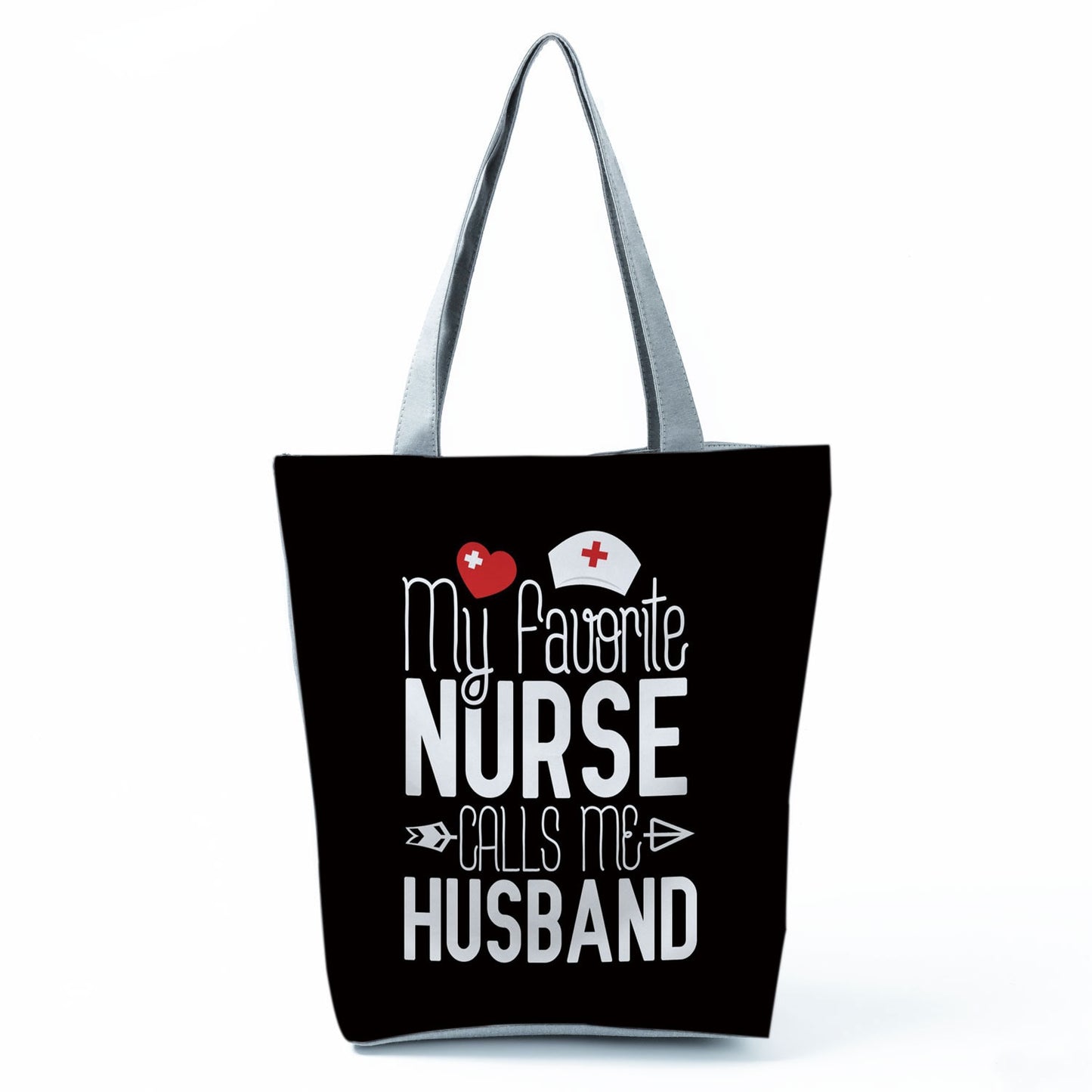 Reusable Cartoon Nurse' Tote