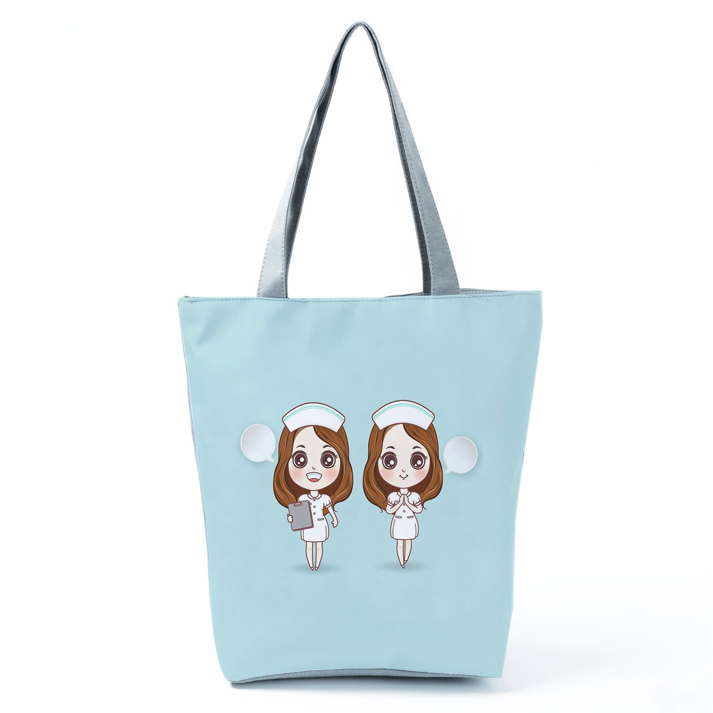 Reusable Cartoon Nurse' Tote