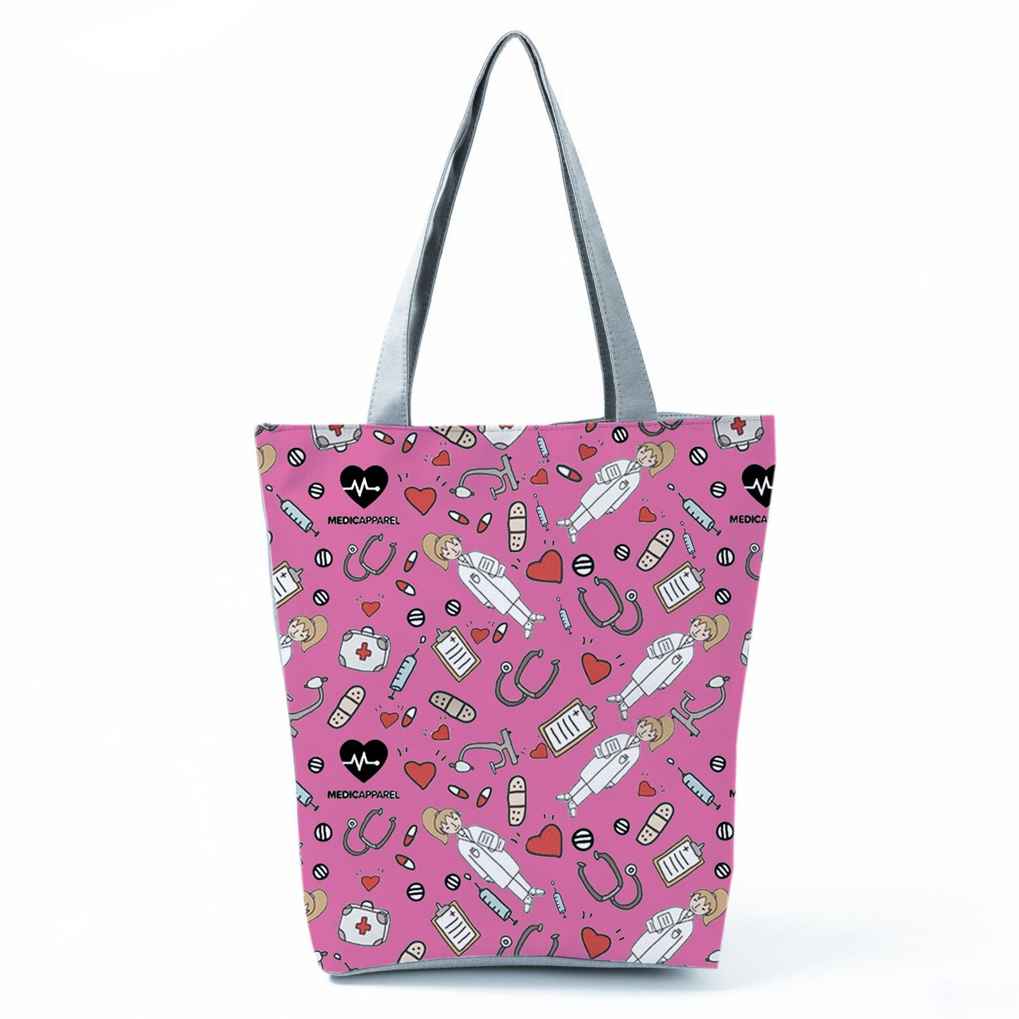 Reusable Cartoon Nurse' Tote