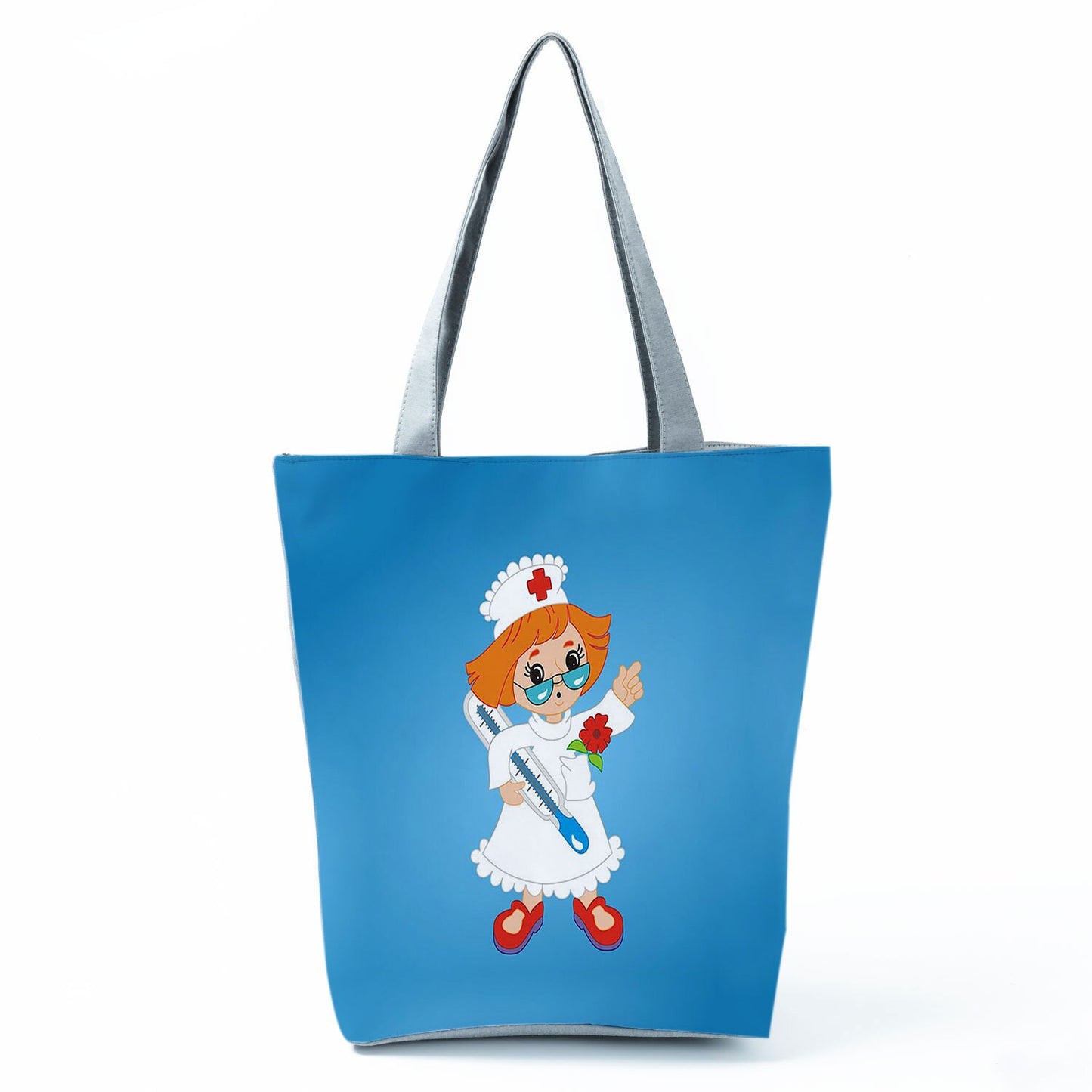 Reusable Cartoon Nurse' Tote