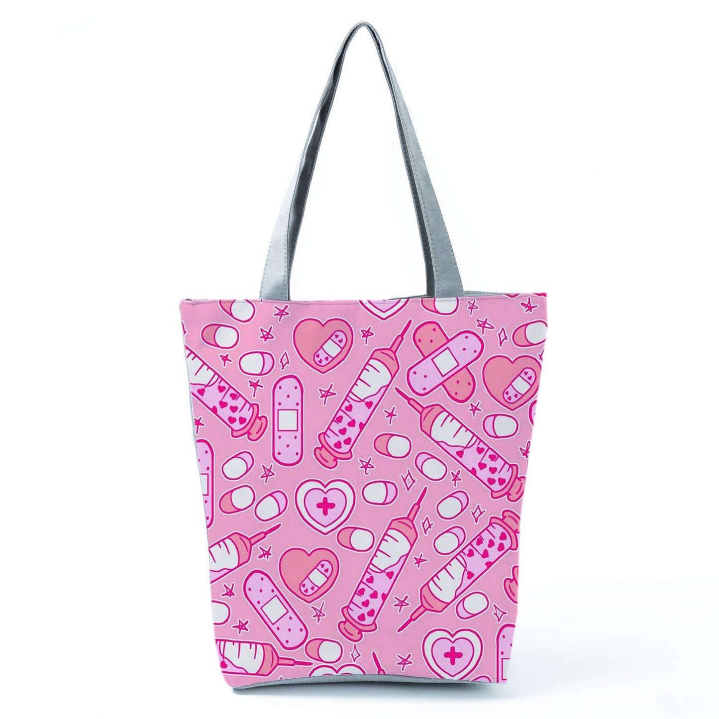 Reusable Cartoon Nurse' Tote