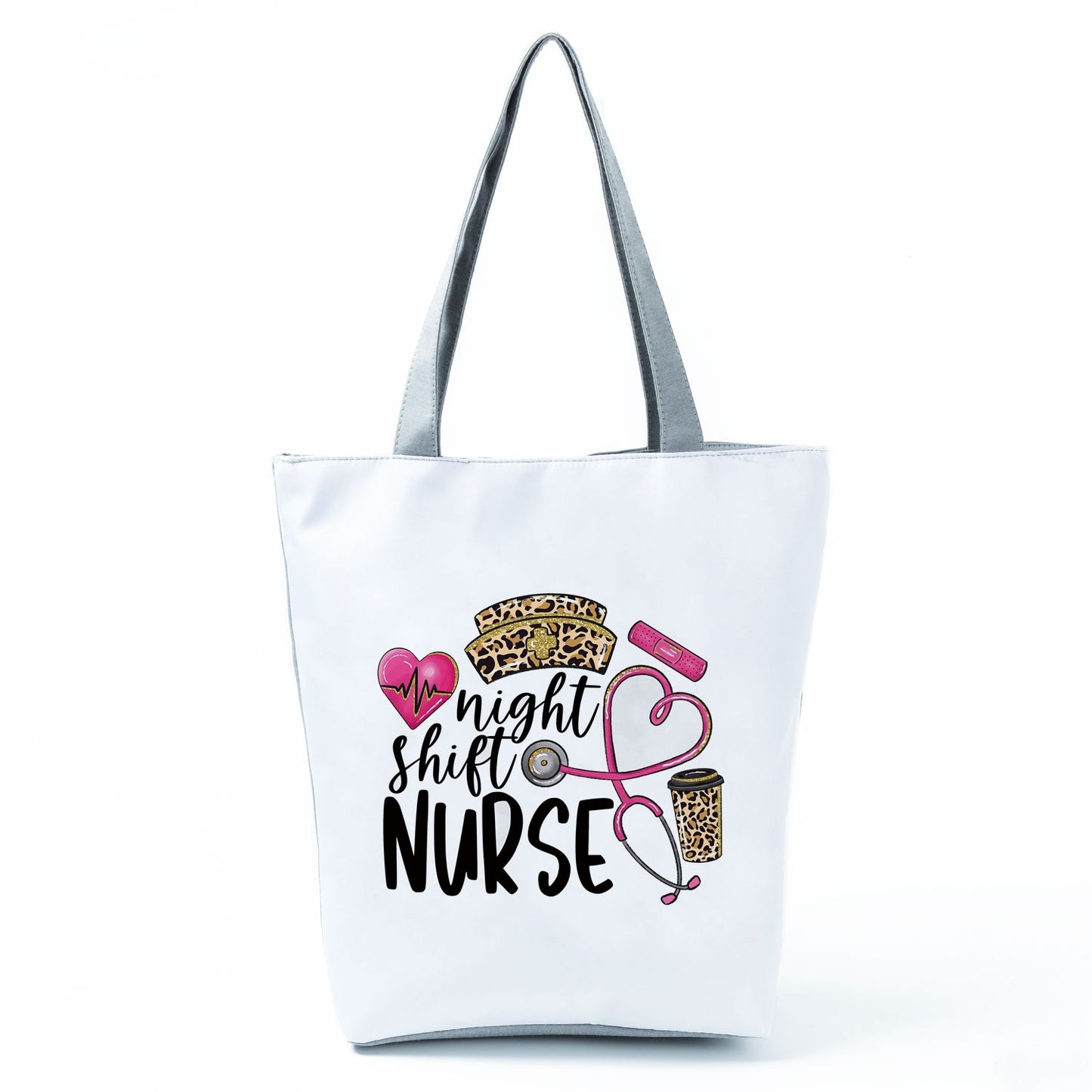 Reusable Cartoon Nurse' Tote