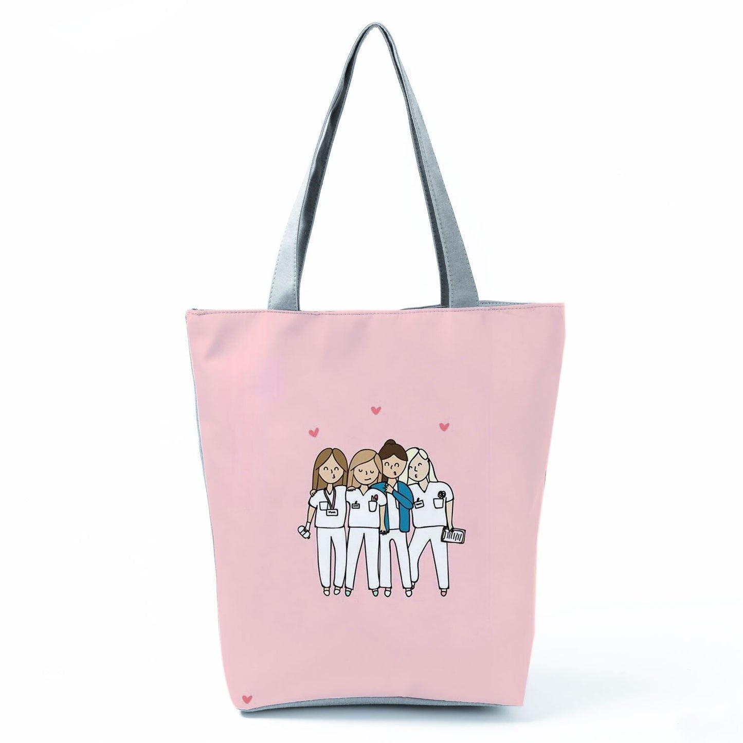 Reusable Cartoon Nurse' Tote