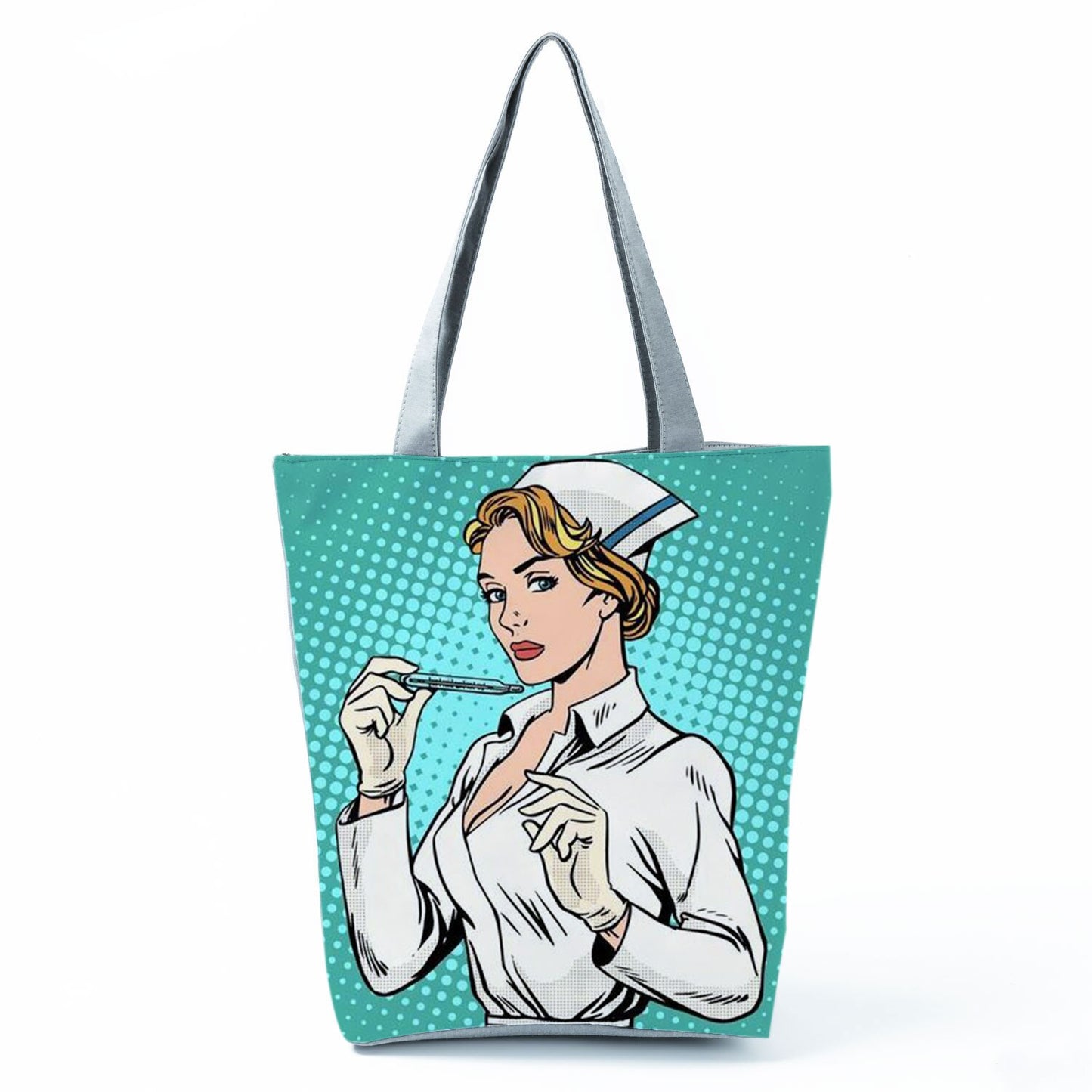 Reusable Cartoon Nurse' Tote