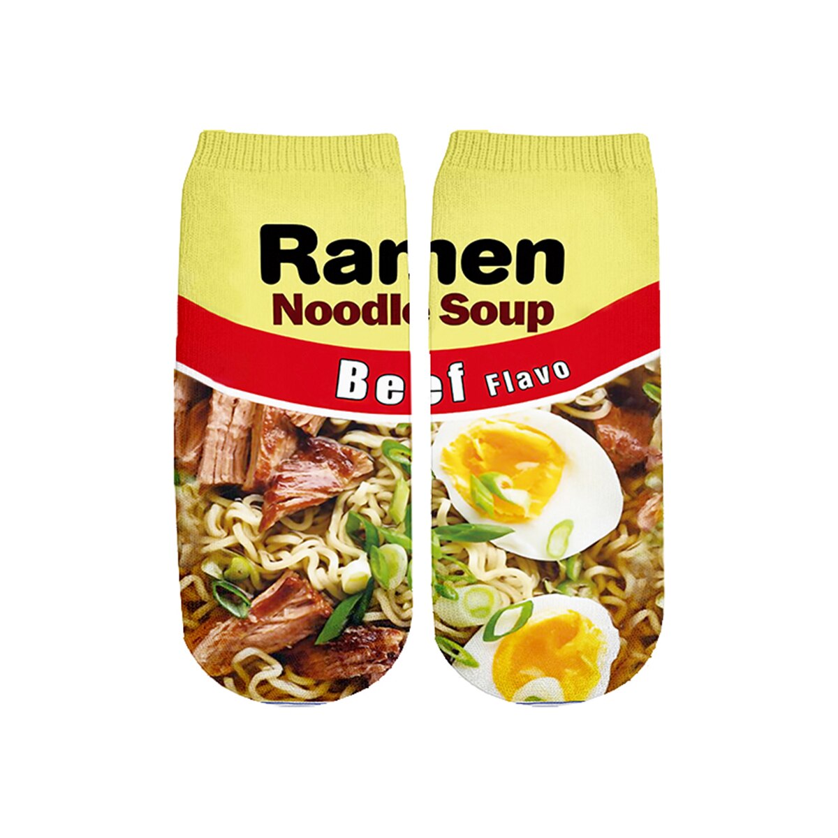 Ramen Noodles Fun Socks