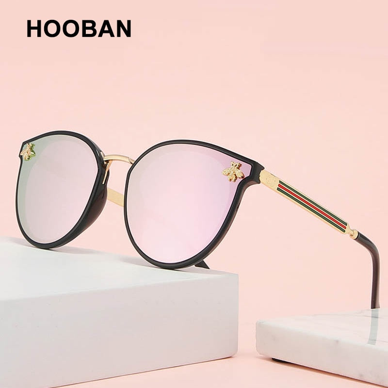 HOOBAN Luxury Cat Eye Sunglasses for Women