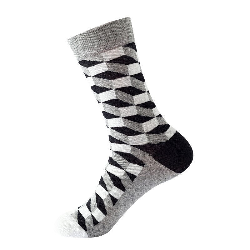 Men's Cotton Socks, Gradient Color