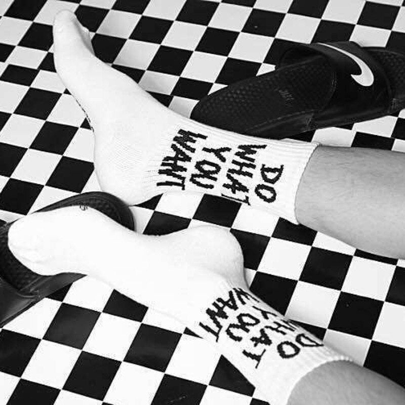 Do What You Want Unisex Quote Socks