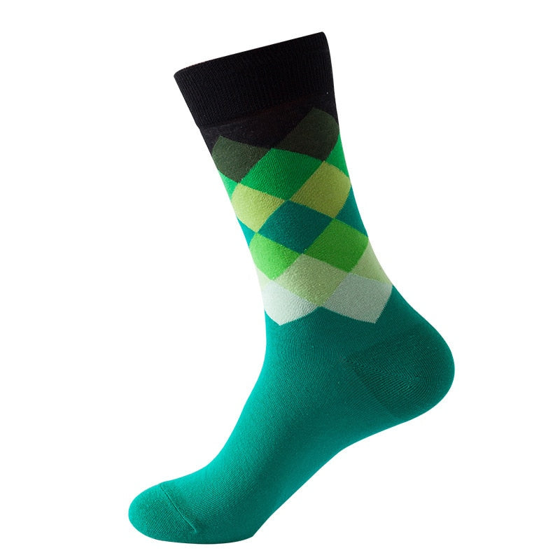 Men's Cotton Socks, Gradient Color