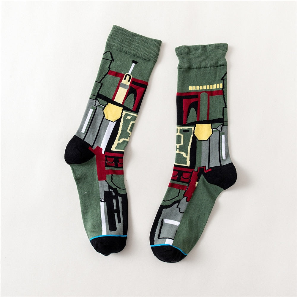 Star Wars Movie, Master Yoda, R2-D2, Cosplay, Wookie, Novelty Unisex Socks