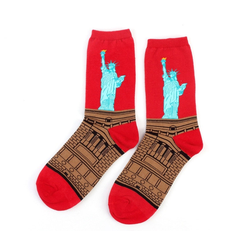 Retro Painting Unisex Socks