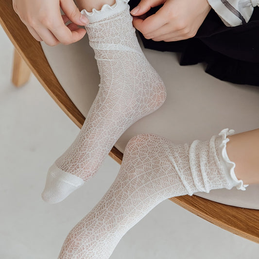 Springtime Lace Socks