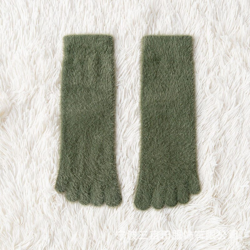 Women’s Coral Fleece Five Toe Socks