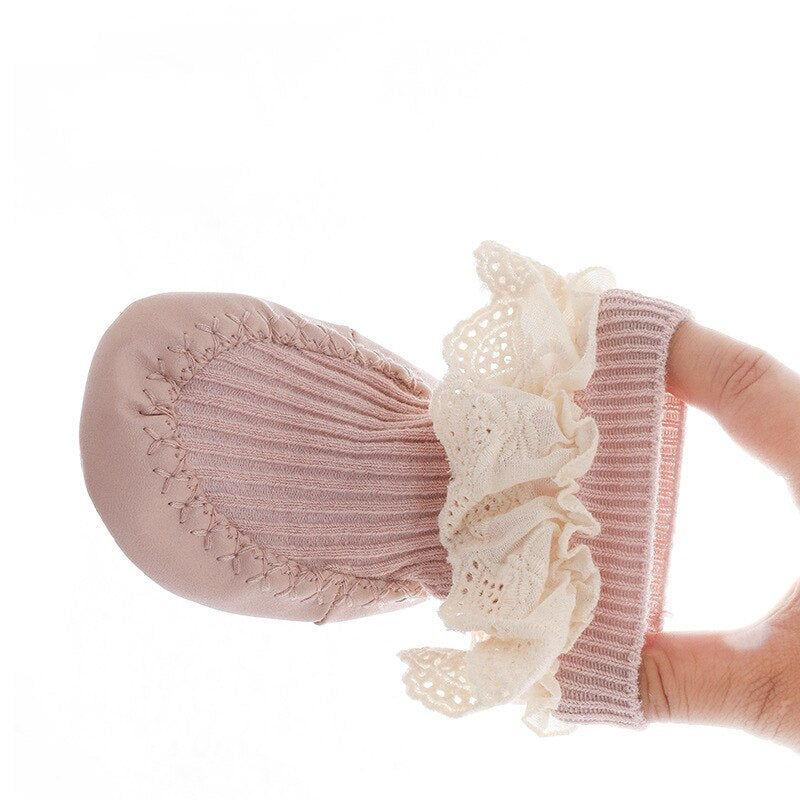 New Princess Baby Girl Socks with Lace and Ruffles