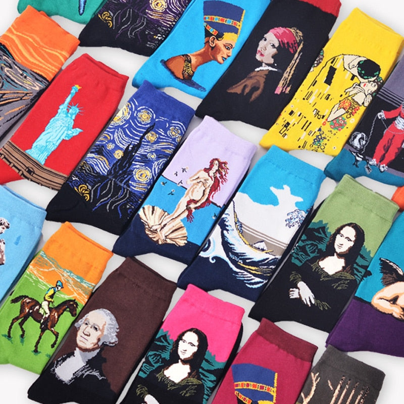 Retro Painting Unisex Socks