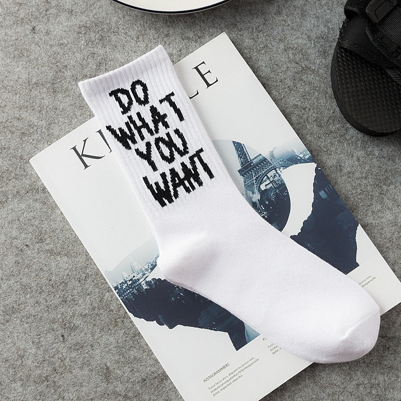 Do What You Want Unisex Quote Socks