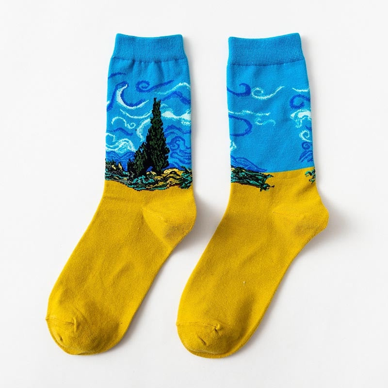 Retro Painting Unisex Socks