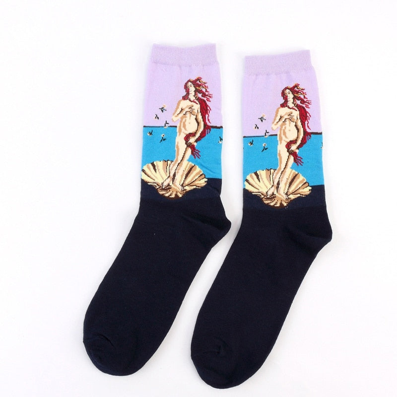 Retro Painting Unisex Socks