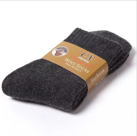 Men’s Winter Wool Socks, Five Pair Bundle