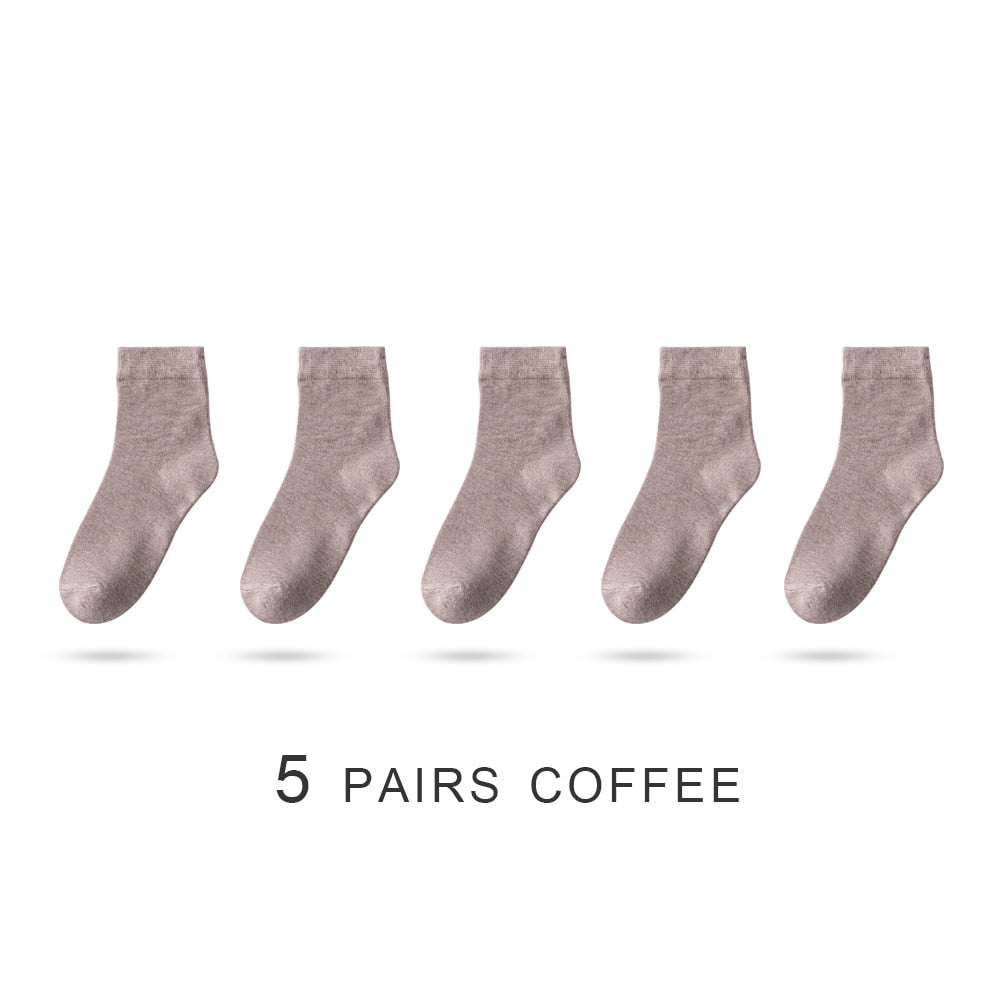 Women's Bamboo Fiber Socks, Five Pair Bundle