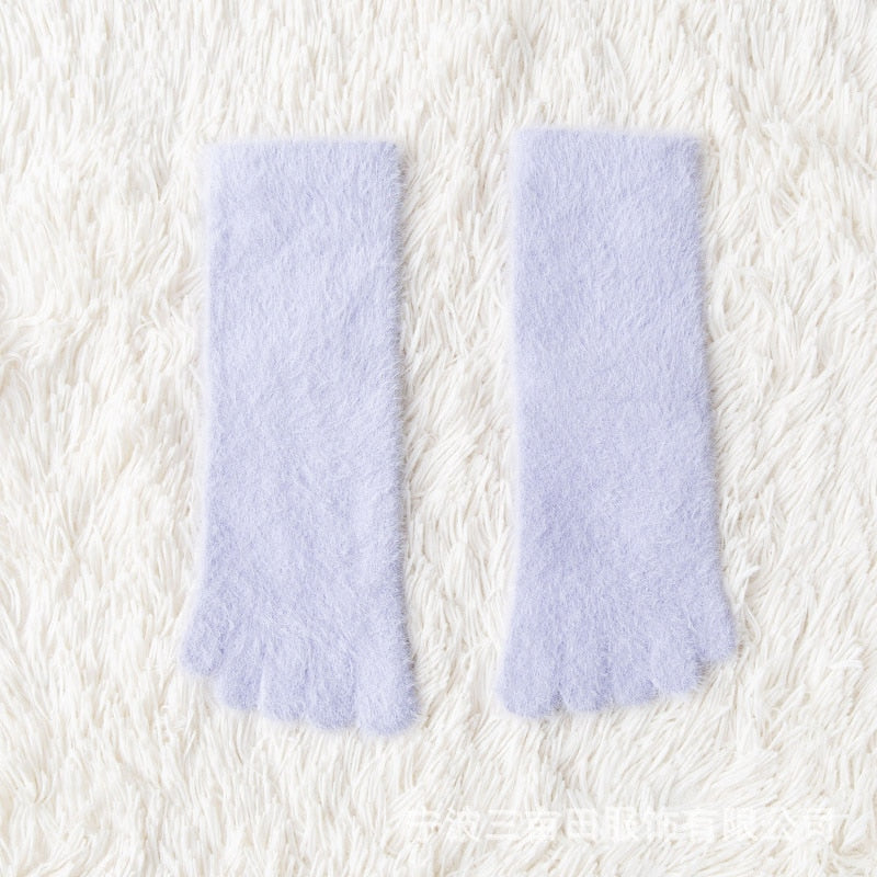 Women’s Coral Fleece Five Toe Socks