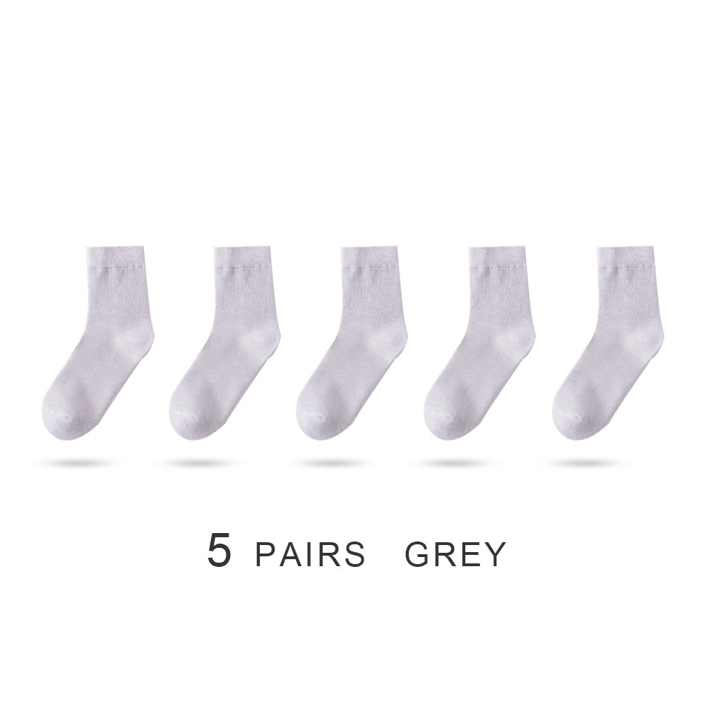 Women's Bamboo Fiber Socks, Five Pair Bundle