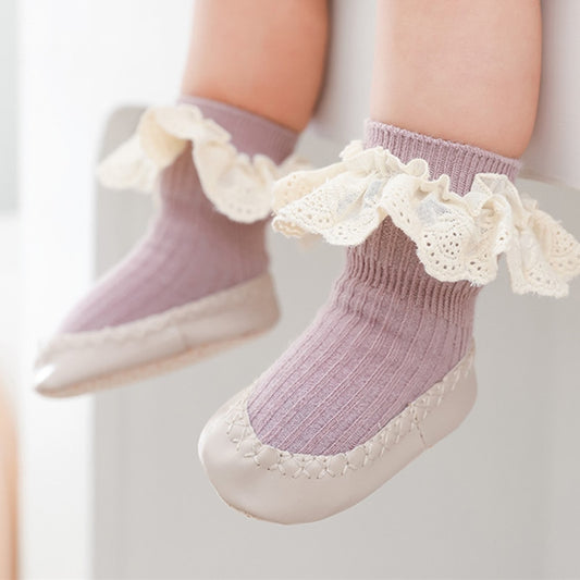 New Princess Baby Girl Socks with Lace and Ruffles