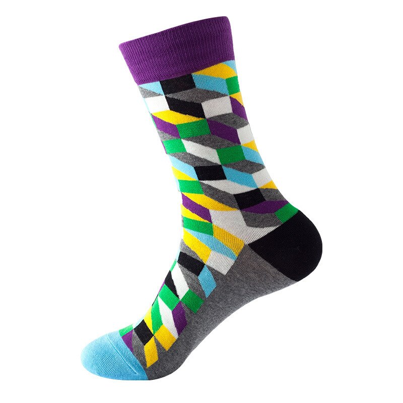 Men's Cotton Socks, Gradient Color