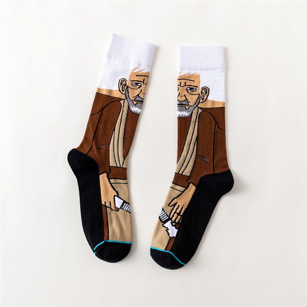 Star Wars Movie, Master Yoda, R2-D2, Cosplay, Wookie, Novelty Unisex Socks