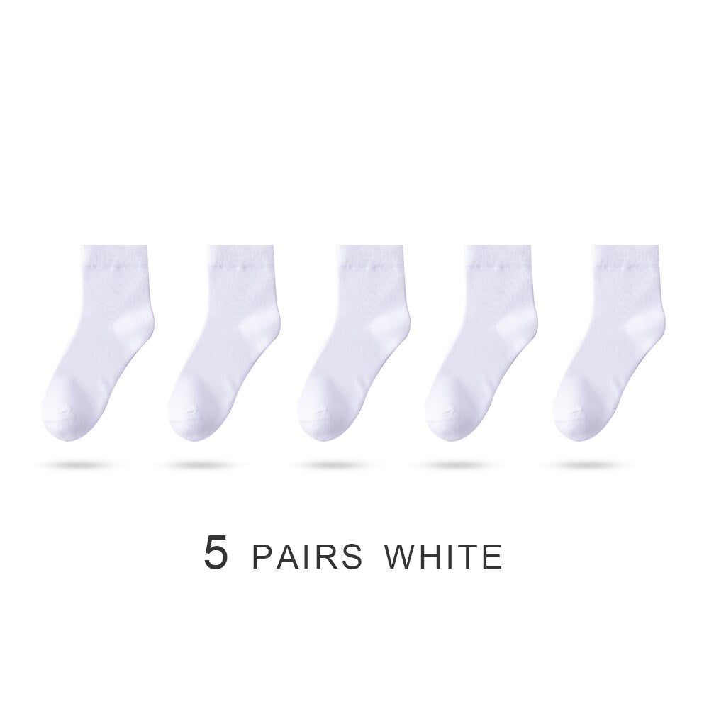 Women's Bamboo Fiber Socks, Five Pair Bundle