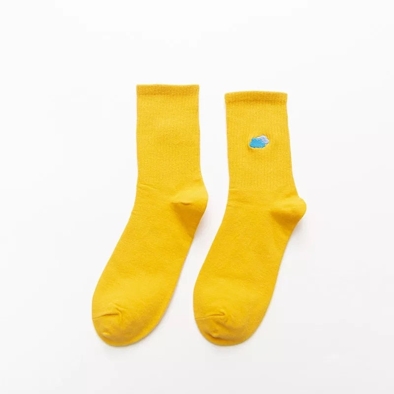 Embroidered Tube Socks