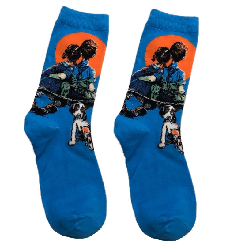 Retro Painting Unisex Socks